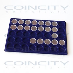 Планшет XL для монет в капсулах CAPS29 и CAPS30. Синий