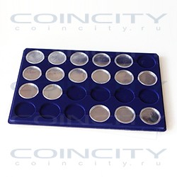 Планшет XL для монет в капсулах CAPS38. Синий
