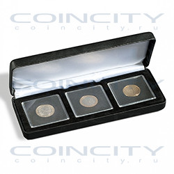Коробка для 3 монет в капсулах Quadrum