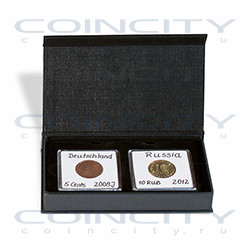 Коробка для 2 монет в капсулах Quadrum