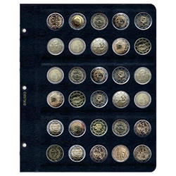 Универсальный лист для памятных монет 2 евро