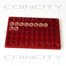 Планшет XL для монет в капсулах CAPS 21.5. Красный