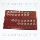 Планшет XL для монет в капсулах CAPS 20. Красный
